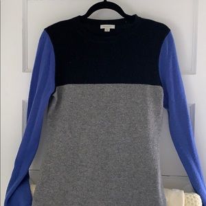 Garnet Hill color blocked sweater